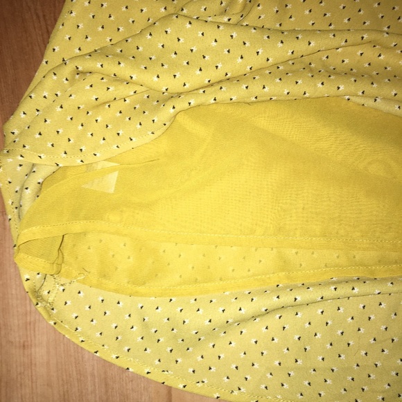 Loft Geometric Yellow Dress - Picture 7 of 8